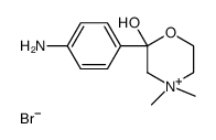 2-(4-aminophenyl)-4,4-dimethylmorpholin-4-ium-2-ol,bromide结构式