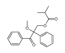 (2-methoxy-3-oxo-2,3-diphenylpropyl) 2-methylpropanoate结构式