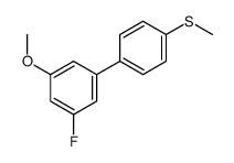 3-Fluoro-5-Methoxy-4'-Methylthiobiphenyl结构式