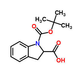 1-(叔丁氧基羰基)吲哚啉-2-羧酸图片