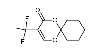 4-Oxo-5-trifluoromethyl-4H-1,3-dioxine-2-spirocyclohexane Structure