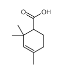 2,2,4-trimethylcyclohex-3-ene-1-carboxylic acid Structure