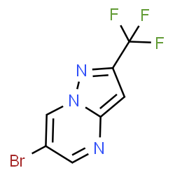 6-Bromo-2-(trifluoromethyl)pyrazolo[1,5-a]pyrimidine结构式