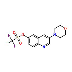 3-(4-Morpholinyl)-6-quinolinyl trifluoromethanesulfonate Structure