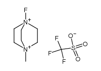 1-fluoro-4-methyl-1,4-diazoniabicyclo[2.2.2]octane bis(trifluoromethanesulfonate) Structure
