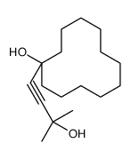 1-(3-hydroxy-3-methylbut-1-ynyl)cyclododecan-1-ol结构式