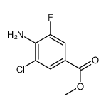 methyl 4-amino-3-chloro-5-fluorobenzoate结构式
