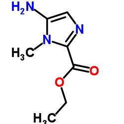 Ethyl 5-amino-1-methyl-1H-imidazole-2-carboxylate结构式