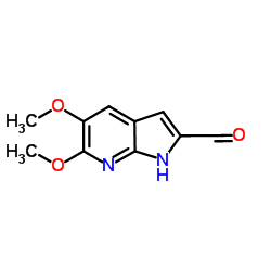 5,6-Dimethoxy-1H-pyrrolo[2,3-b]pyridine-2-carbaldehyde结构式