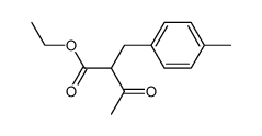 α-acetyl-4-methylbenzenepropanoic acid ethyl ester Structure