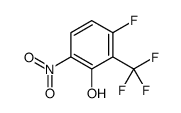 3-fluoro-6-nitro-2-(trifluoromethyl)phenol结构式