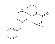 tert-butyl 4-benzyl-1-oxa-4,8-diazaspiro[5.5]undecane-8-carboxylate结构式