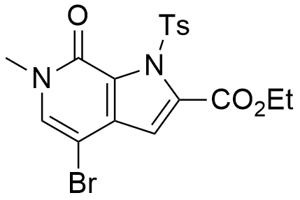 Ethyl 4-Bromo-6-methyl-7-oxo-1-tosyl-6, 7-dihydro-1H-pyrrolo[2, 3-c]pyridine-2-carboxylate Structure