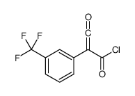 3-oxo-2-[3-(trifluoromethyl)phenyl]prop-2-enoyl chloride结构式