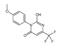 3-(4-methoxyphenyl)-6-(trifluoromethyl)-1H-pyrimidine-2,4-dione结构式