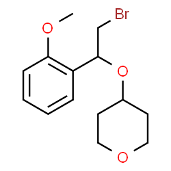 4-(2-Bromo-1-(2-Methoxyphenyl)Ethoxy)Tetrahydro-2H-Pyran Structure