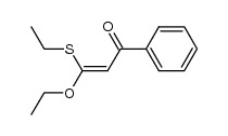 (Z)-3-ethoxy-3-(ethylthio)-1-phenylprop-2-en-1-one结构式