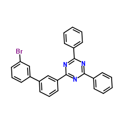 2-(3'-Bromo-3-biphenylyl)-4,6-diphenyl-1,3,5-triazine Structure