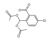 4-chloro-1-diacetoxymethyl-2-nitro-benzene Structure