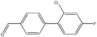 2'-chloro-4'-fluorobiphenyl-4-carbaldehyde结构式