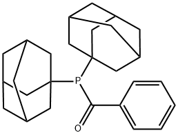 [Bis(tricyclo[3.3.1.13,7]dec-1-yl)phosphino]phenylmethanone结构式