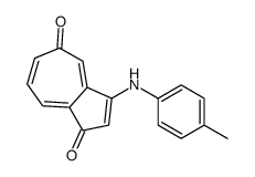 3-(4-methylanilino)azulene-1,5-dione结构式