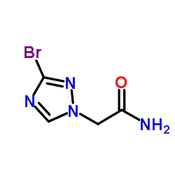 2-(3-Bromo-1H-1,2,4-triazol-1-yl)acetamide结构式