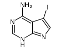 5-碘-7H-吡咯并[2,3-d]嘧啶-4-胺结构式