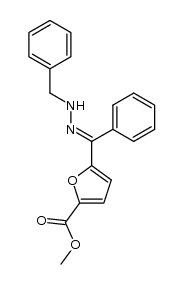 5-methoxycarbonylfuryl phenyl ketone benzylhydrazone Structure