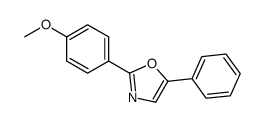 2-(4-methoxyphenyl)-5-phenyl-1,3-oxazole结构式
