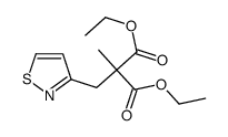 Malonic acid, (3-isothiazolylmethyl)methyl-, diethyl ester structure