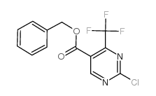 苄基 2-氯-4-三氟甲基嘧啶-5-羧酸盐结构式