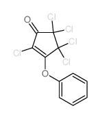 2,4,4,5,5-pentachloro-3-phenoxy-cyclopent-2-en-1-one结构式