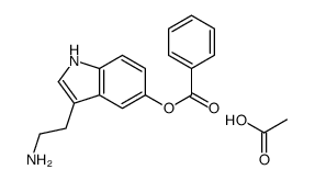 2-(5-benzoyloxy-1H-indol-3-yl)ethylazanium,acetate结构式