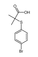 2-[(4-溴苯基)硫代]-2-甲基丙酸结构式