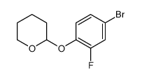 2-(4-bromo-2-fluorophenoxy)oxane结构式