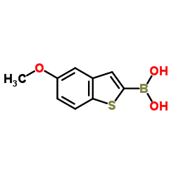 5-甲氧基苯并[b]噻吩-2-硼酸结构式