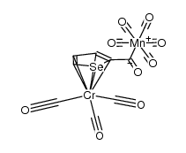 (η(5)-SeCHCHCHCC(O)Mn(CO)5)Cr(CO)3结构式