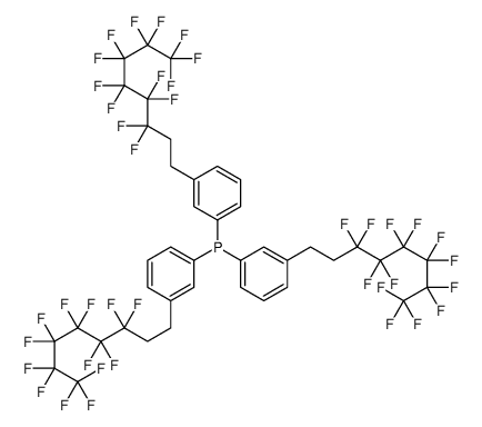 tris[3-(3,3,4,4,5,5,6,6,7,7,8,8,8-tridecafluorooctyl)phenyl]phosphane结构式