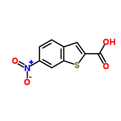 6-Nitro-1-benzothiophene-2-carboxylic acid结构式