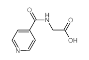 2-(异烟酰基氨基)乙酸结构式