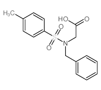 2-[benzyl-(4-methylphenyl)sulfonyl-amino]acetic acid Structure