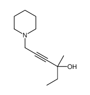 3-methyl-6-piperidin-1-ylhex-4-yn-3-ol结构式