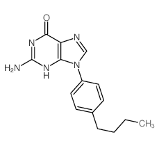 N(2)-(p-n-Butylphenyl)guanine结构式