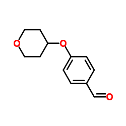 4-(Tetrahydro-2H-pyran-4-yloxy)benzaldehyde structure