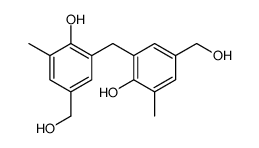 2-[[2-hydroxy-5-(hydroxymethyl)-3-methylphenyl]methyl]-4-(hydroxymethyl)-6-methylphenol Structure