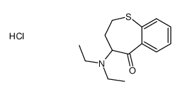 diethyl-(5-oxo-3,4-dihydro-2H-1-benzothiepin-4-yl)azanium,chloride结构式