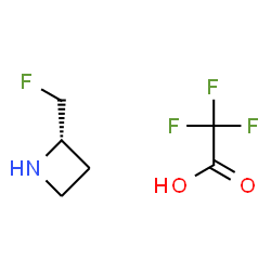 (2S)-2-(fluoromethyl)azetidine; trifluoroacetic acid structure