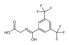 2-[[3,5-bis(trifluoromethyl)benzoyl]amino]acetic acid结构式