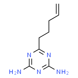 6-(pent-4-en-1-yl)-1,3,5-triazine-2,4-diamine Structure